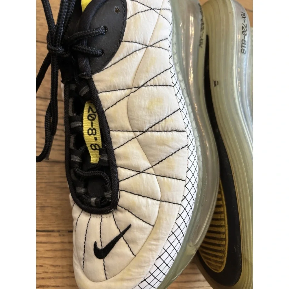Nike Air MX 720-818 White Black Opti Yellow CI3871-100 Men's 7.5